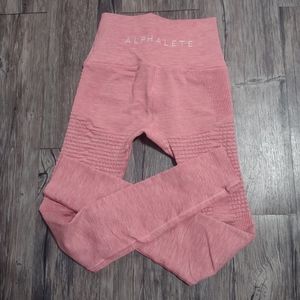Alphalete High Waisted Pink Leggings